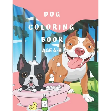 Dog Coloring Book Age 4-8