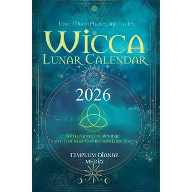 Wicca Lunar Calendar - 2026: Unveil Moon Phases and Cycles With a Grimoire Almanac To sync your inner Goddess with Lunar Energy