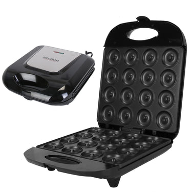 Mini Donut Maker Machine, 16 Doughnut Holes, Non-Stick Coating, Double-Side Heating