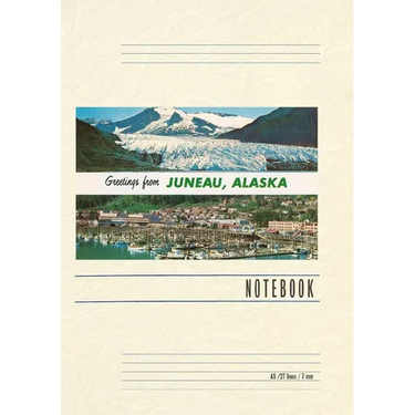 Vintage Lined Notebook Greetings from Juneau