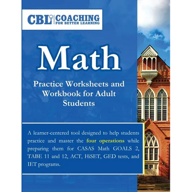 Math Practice Worksheets and Workbook for Adult Students