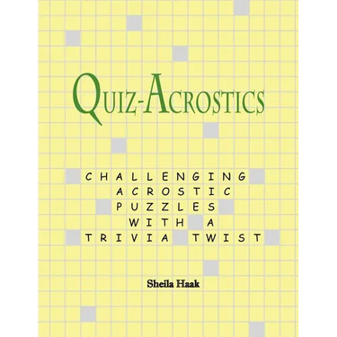 Quiz-Acrostics: Challenging acrostic puzzles with a trivia twist