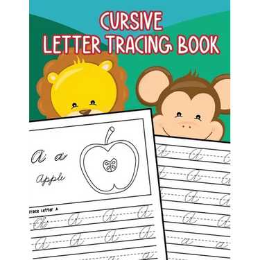 Cursive Letter Tracing Book: Learn How to Write Alphabet A-Z Upper and Lower Case in Cursive for Kids Ages 3-5