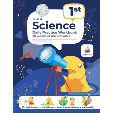 1st Grade Science: Daily Practice Workbook 20 Weeks of Fun Activities (Physical, Life, Earth and Space Science, Engineering Video Explana