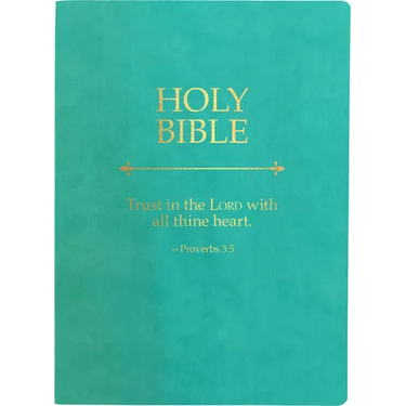 KJV Holy Bible, Trust in the Lord Life Verse Edition, Large Print, Coastal Blue Ultrasoft: (Red Letter, Teal, 1611 Version)
