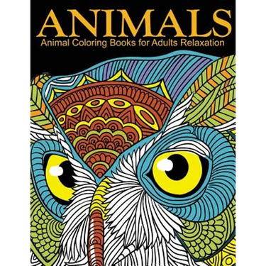 Animal Coloring Books for Adults Relaxation: EXTRA: PDF Download onto Your Computer for Easy Printout...