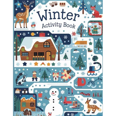 Winter Activity Book for Kids: Tracing Shapes, Numbers, Words, Counting, Matching Objects, Shadow Matching Book for Kids, Activity Book for Kids 4-8