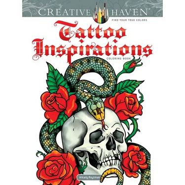 Creative Haven Tattoo Inspirations Coloring Book