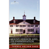 Mount Vernon and Its Preservation: 1858-1910