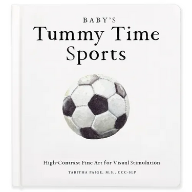 Baby's Tummy Time Sports: High-Contrast Fine Art for Visual Stimulation