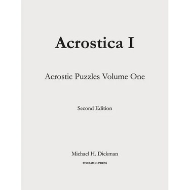Acrostica I: Acrostic Puzzles Volume One
