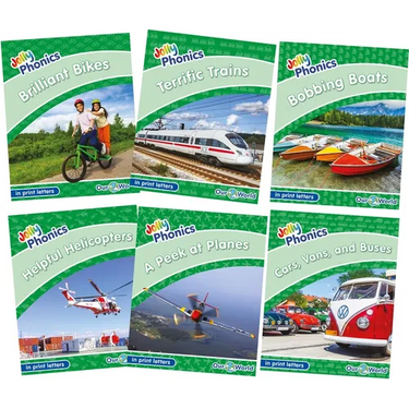 Jolly Phonics Readers Level 3, Our World, Complete Set: In Print Letters (American English Edition)