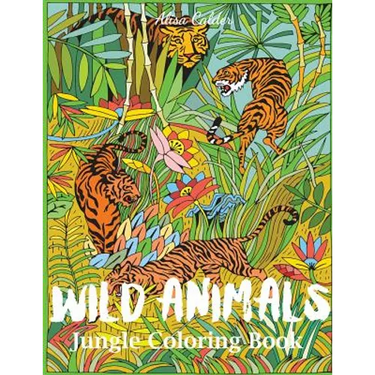 Wild Animals Jungle Coloring Book