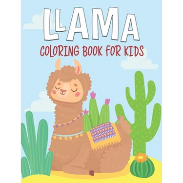 Llama Coloring Book For Kids: fantastic and terrific Llama Coloring Book For Kids