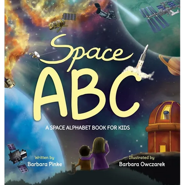 Space ABC - A Space Alphabet Book for Kids: Enjoy Reading Fun Facts and Learning Letters with Awesome Illustrations for Children