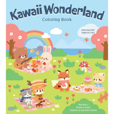 Kawaii Wonderland Coloring Book: Step Into a World of Sweet Surprises & Adorable Friends