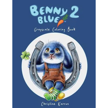 Benny Blue 2 Grayscale Coloring Book