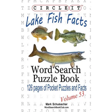 Circle It, Lake Fish Facts, Word Search, Puzzle Book