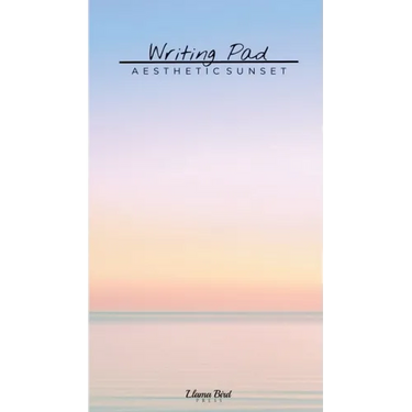 Aesthetic Sunset Writing Pad: Cute Stationery Notes Memo Book for Home Office School Desk