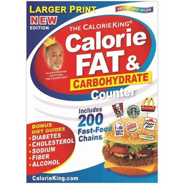 Calorieking Larger Print Calorie, Fat & Carbohydrate Counter
