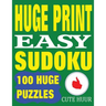 Huge Print Easy Sudoku: 100 Easy Sudoku Puzzles with 2 puzzles per page. 8.5 x 11 inch book
