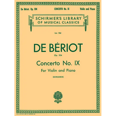 Concerto No. 9 in a Minor, Op. 104: Schirmer Library of Classics Volume 782 Score and Parts