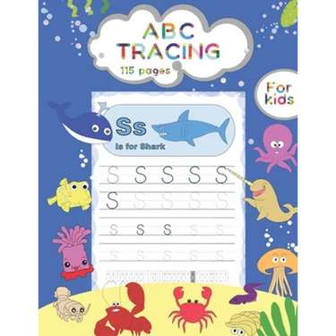 ABC TRACING For kids: Sea Animals Tracing and Coloring book
