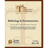 Bibliology & Hermeneutics: A historical and systematic look at the essential issues of the doctrine of biblical interpretation.