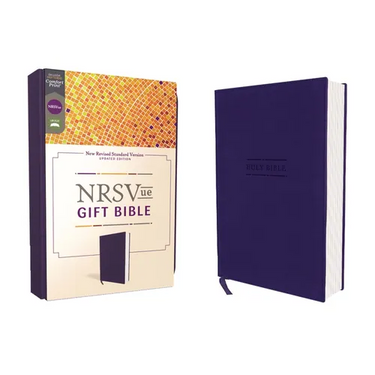 Nrsvue, Gift Bible, Leathersoft, Blue, Comfort Print