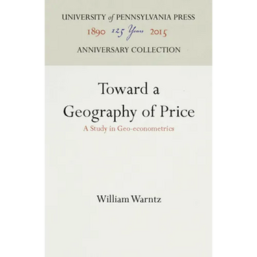 Toward a Geography of Price: A Study in Geo-Econometrics
