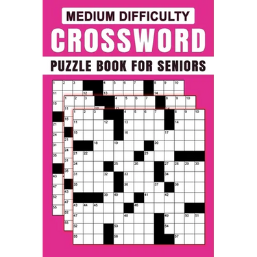 Medium Difficulty Crossword Puzzle Book For Seniors