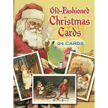 Old-Fashioned Christmas Cards: 24 Cards