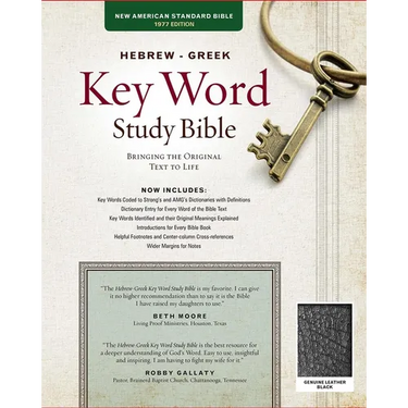 Hebrew-Greek Key Word Study Bible-NASB: Key Insights Into God's Word