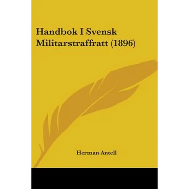 Handbok I Svensk Militarstraffratt (1896)