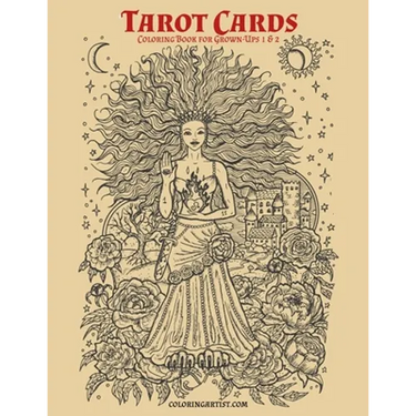 Tarot Cards Coloring Book for Grown-Ups 1 & 2