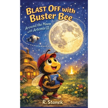 Blast Off With Buster Bee Around the Moon with Artemis II: A Bugville Critters Picture Book About Curiosity, Teamwork, and a Real Journey Around the M