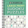 Brain Games - Large Print Sudoku Puzzles (Green)