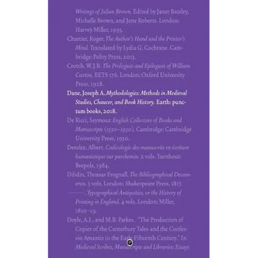 Mythodologies: Methods in Medieval Studies, Chaucer, and Book History