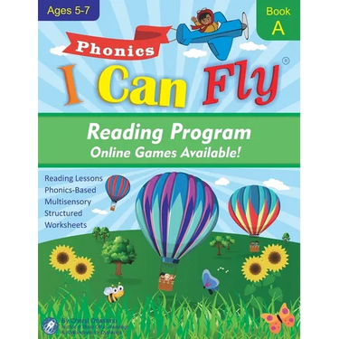 I Can Fly Reading Program with Online Games, Book A: Orton-Gillingham Based Reading Lessons for Young Students Who Struggle with Reading and May Have