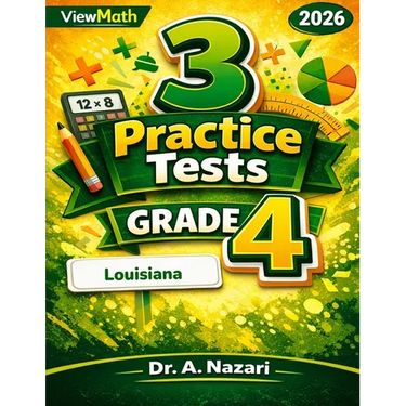3 Louisiana LEAP 2025 Grade 4 Math Practice Tests: Full-Length Test Prep with Detailed Answer Explanations