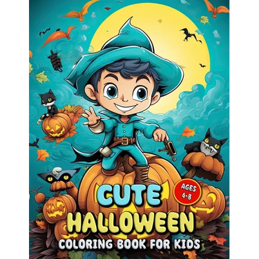 Cute Halloween Coloring Book for Kids: A Cute Halloween Coloring Journey for Tiny Hands