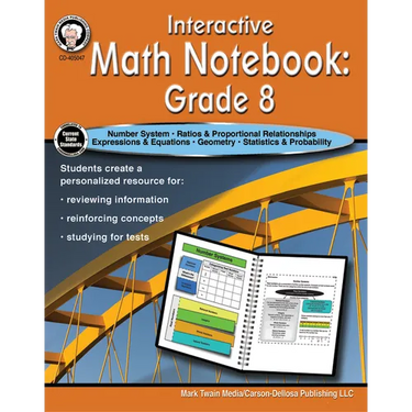 Interactive Math Notebook Resource Book, Grade 8