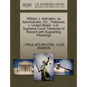 William J. Aplington, as Administrator, Etc., Petitioner, V. United States. U.S. Supreme Court Transcript of Record with Supporting Pleadings