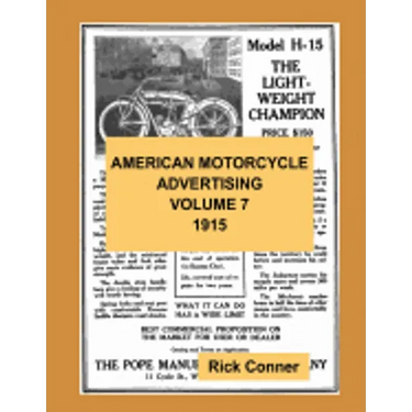 American Motorcycle Advertising Volume 7: 1915