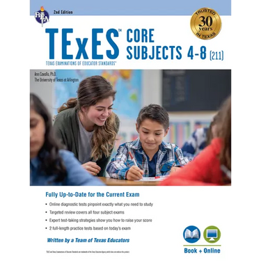 TExES Core Subjects 4-8 (211) Study Guide 2025-2026