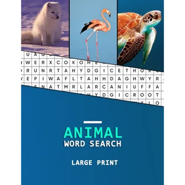 Animal Word Search Large Print: A word hunting book for Dementia and Alzheimers patients Reduced memory loss and increased mental capacity