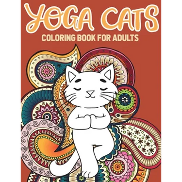 Yoga Cat Coloring Book: Kitty Yoga Mandala And Zentangle Coloring Pages