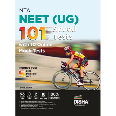 NTA NEET (UG) 101 Speed Tests with 10 Online Mock Tests 2nd Edition 96 Chapter Tests + 3 Subject Tests + 2 Mock Tests + 10 Online Mock Tests Physics,