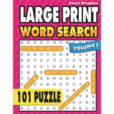 Large Print Word Search: 101 Puzzles ( Volume 1 )
