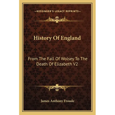 History Of England: From The Fall Of Wolsey To The Death Of Elizabeth V2: Reign Of Elizabeth